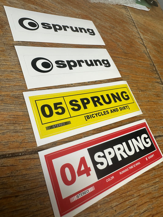 Sprung stickers