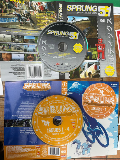 Sprung DVD, covers and stickers set
