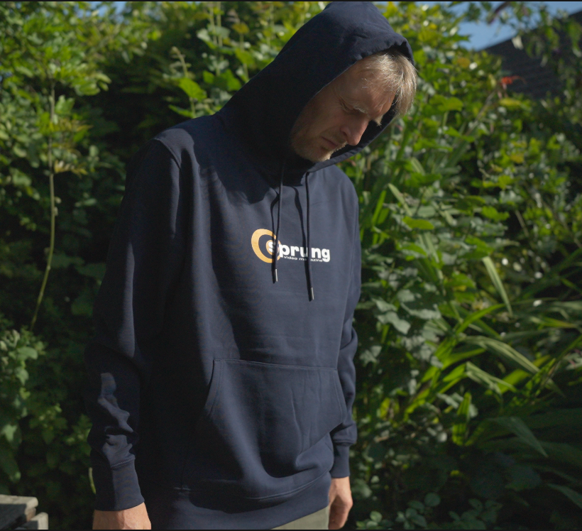 Sprung Logo 100% Organic Cotton Hooded Jumper